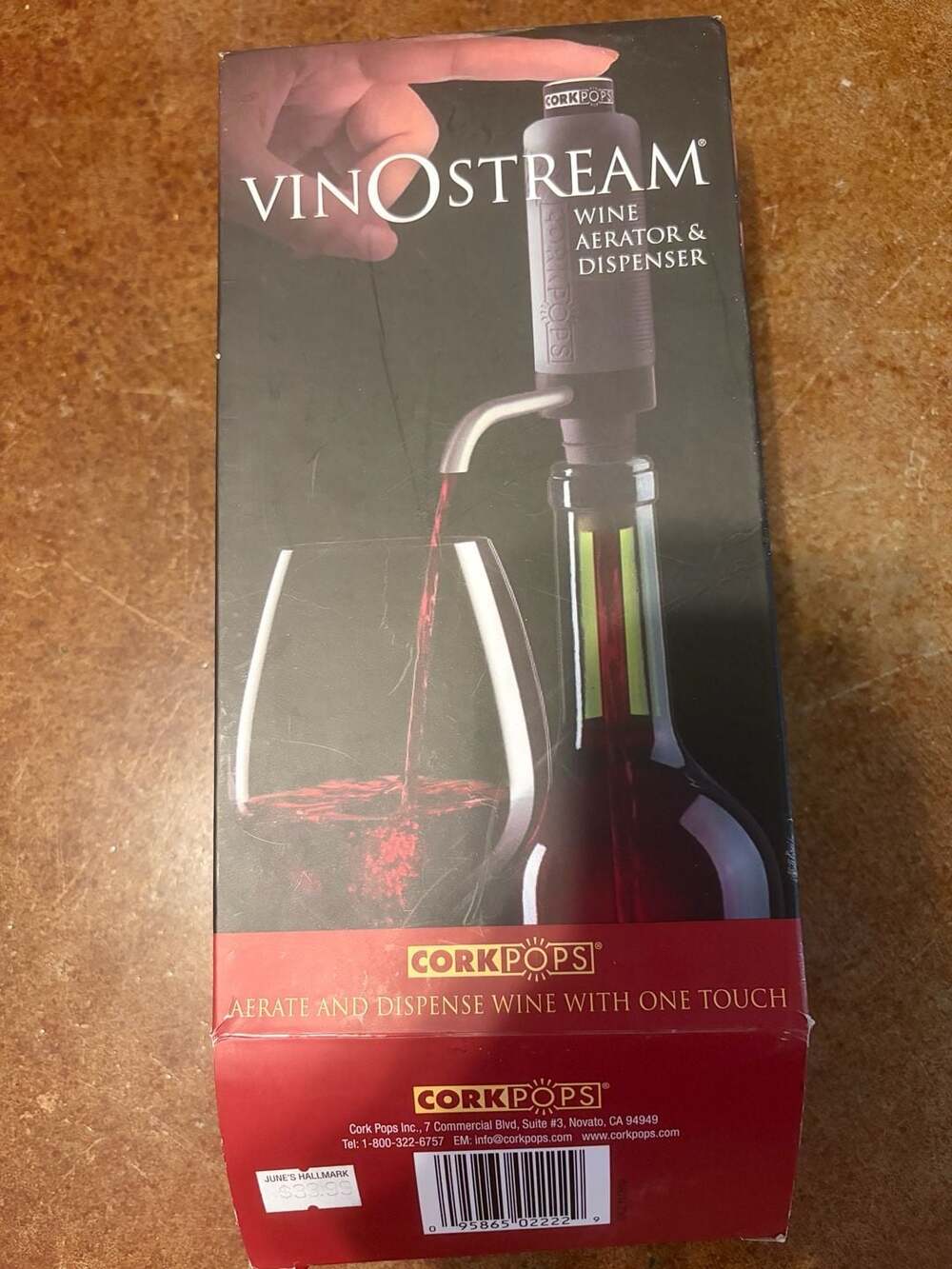 Cork Pops Vinostream Wine Aerator and Dispenser